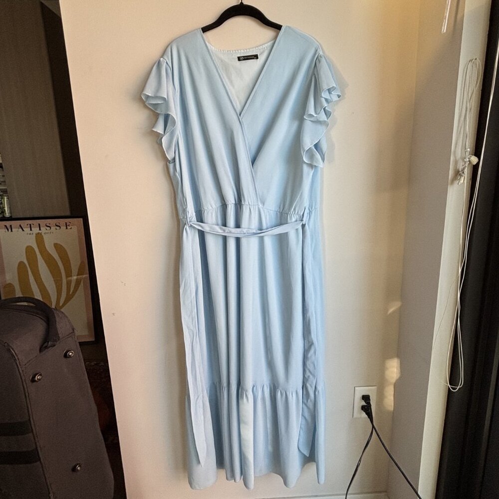 PrettyGarden Light Blue Maxi Dress - XXL